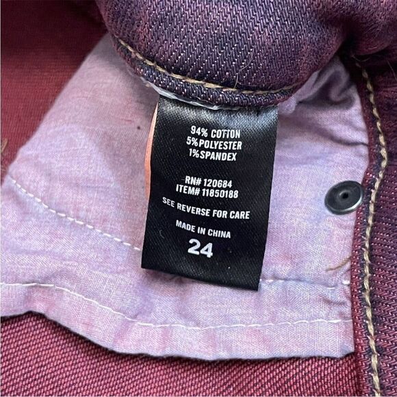 Hot Topic HT Denim Red Hi-Rise Button Fly Super Skinny Jeans - Picture 5 of 13